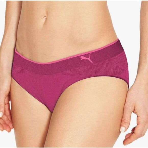 PUMA - NWT - L Sz Lg 4-Pack Performance Bikini/Blue, Grey, Pink & Black/Unopened - Picture 10 of 11